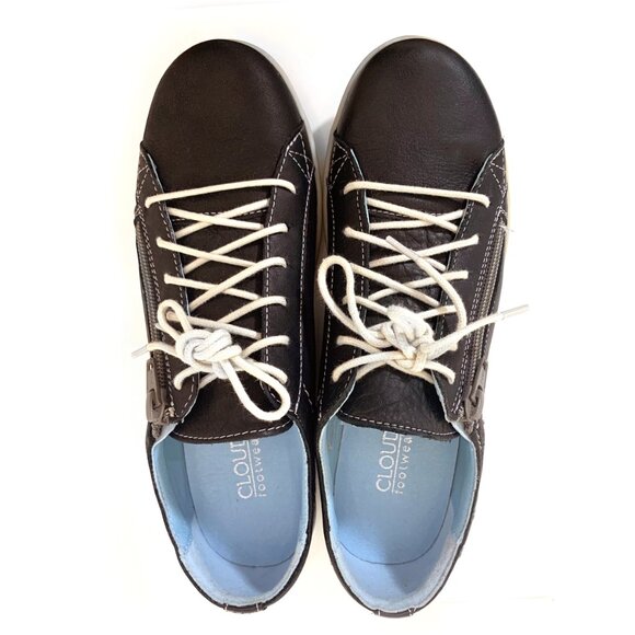 CLOUD Footwear Aika Women’s Leather Sneaker Blue Brushed Sole Size EU 37 - NEW - Picture 2 of 11